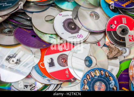 CD Aufbewahrung zu recyceln, recycling-Center Stockfoto