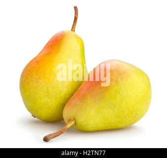 Birnen, isoliert Stockfoto