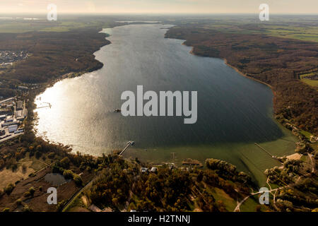 Luftbild, Zierker Seen, Neustrelitz, Mecklenburger Seenplatte, Müritz, Mecklenburg-Vorpommern, Deutschland, Europa, Luftbild Stockfoto