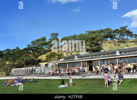 Terschelling De Walvis (Wal) beach Café-Bar-Pub-Restaurant-Niederlande Stockfoto