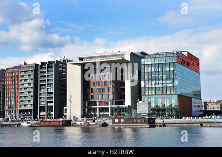 Oosterdok Oosterdokskade Konservatorium Bibliothek Amsterdam Niederlande Stockfoto