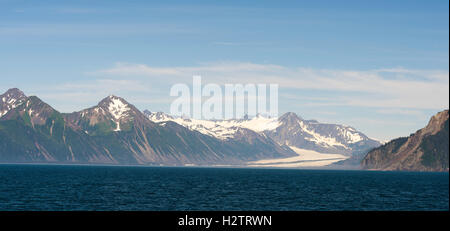 Bär, Gletscher, Resurrection Bay, Kenai Fjords Nationalpark, genommen von einem Ausflugsboot aus Seward, Alaska. Stockfoto