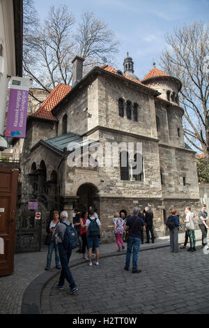 Festsaal am Ausgang des alten jüdischen Friedhof Prag Stockfoto