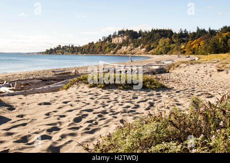 Fort Nordworden State Park in Port Townsend, Washington. Puget Sound. Stockfoto