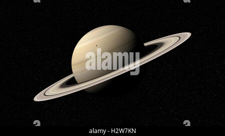 3D-Rendering des Planeten Saturn. Elemente dieses Bildes, eingerichtet von der NASA Stockfoto
