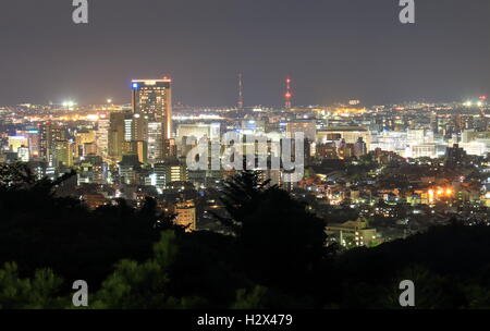 Kanazawa Nacht Stadtbild anzeigen in Kanazawa, Japan Stockfoto