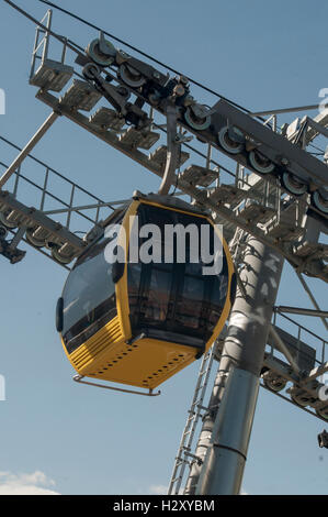 Mi Teleferico, die Seilbahn-System seit 2014 in La Paz tätig Stockfoto