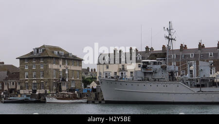 Christopher Nolan wird fortgesetzt, um den film "Dünkirchen" in Weymouth Hafen Featuring: Atmosphäre, Aussicht wo: Weymouth, Großbritannien: 28. Juli 2016 Stockfoto