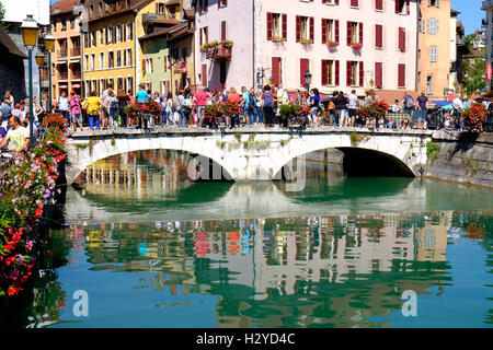 Altstadt von Annecy, Haute-Savoie-Abteilung, Region Rhône-Alpes, Frankreich Stockfoto