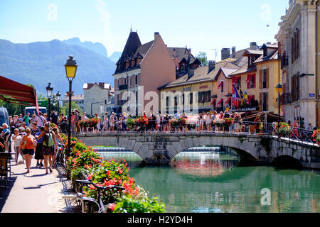 Altstadt von Annecy, Haute-Savoie-Abteilung, Region Rhône-Alpes, Frankreich Stockfoto