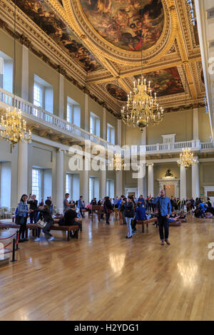 Bankett-Saal und Decke von Rubens, festlich bewirten des Hauses, Whitehall, London Stockfoto