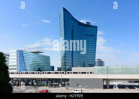 Wien, Wien: Büro und Wohn-Viertel "Viertel Zwei", OMV Hauptsitz, u-Bahn, 02., Wien, Österreich Stockfoto