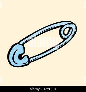 PIN-Haarspange Nähen Stock Vektor
