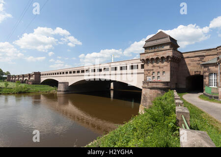 Mittellandkanal, Mittellandkanal, Weser, Minden, Nordrhein-Westfalen, Deutschland Stockfoto