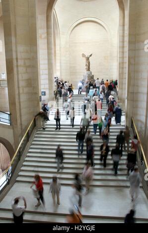 Winged Sieg von Samothrace, Nike von Samothrake, Louvre, Paris, Frankreich Stockfoto