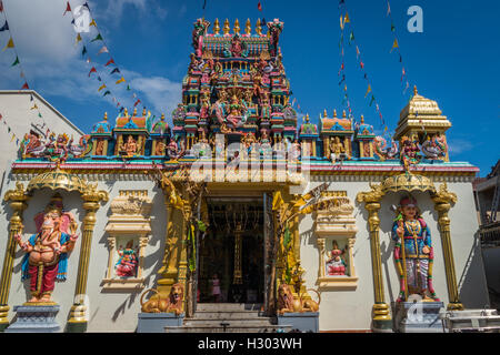 Hindu-Tempel in Little India, George Town, Penang, Malaysia. Stockfoto