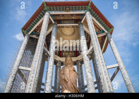 Guanyin-Statue am Kek Lok Si-Tempel, Penang, Malaysia. Stockfoto