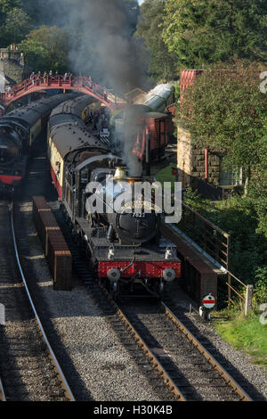 7822 Foxcote Manor auf der North Yorkshire Moors Railway.Welsh Dampf-Gala Stockfoto