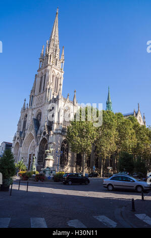 Neugotische Basilika Saint - Epvre, von Prosper Morey, 1864-1874, Nancy, Meurthe-et-Moselle, Frankreich Stockfoto