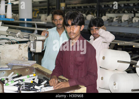 Cotton Mill Arbeiter Multan Pakistan Stockfoto