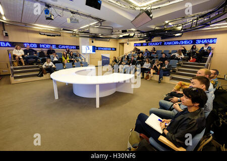 Menschen besuchen Digital-Marketing-Konferenz Stockfoto