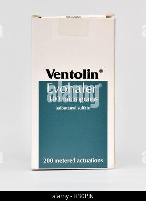 Ventolin Inhaler. Stockfoto