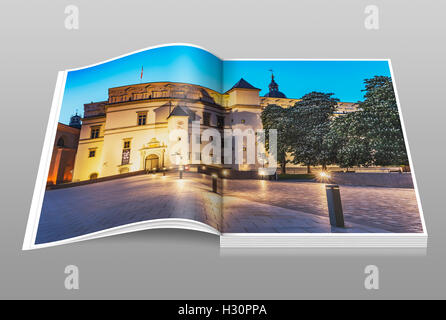 Der Palast des litauischen Großfürsten befindet sich in der Altstadt von Vilnius, Litauen, Baltikum, Europa Stockfoto