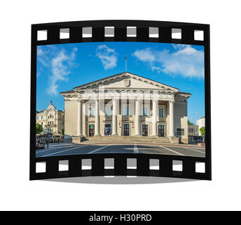 Das Rathaus befindet sich in der Altstadt von Vilnius, Litauen, Baltikum, Europa Stockfoto