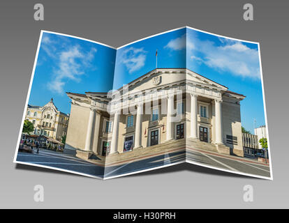 Das Rathaus befindet sich in der Altstadt von Vilnius, Litauen, Baltikum, Europa Stockfoto