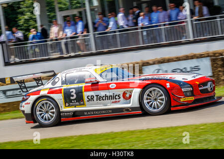 Mercedes-Benz SLS AMG GT3 2012 Ausdauer Racer auf die 2016 Goodwood Festival of Speed, Sussex, UK Stockfoto