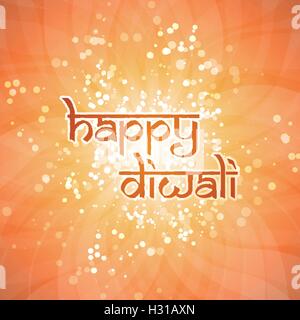 Happy Diwali Card - Vektor Hintergrund Illustration Stock Vektor