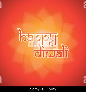 Happy Diwali Card - Vektor Hintergrund Illustration Stock Vektor