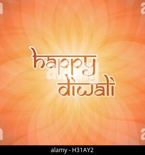 Happy Diwali Card - Vektor Hintergrund Illustration Stock Vektor