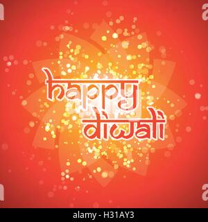 Happy Diwali Card - Vektor Hintergrund Illustration Stock Vektor