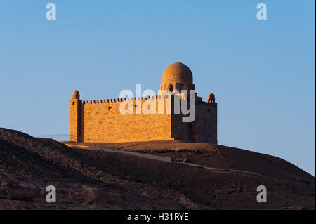 Ägypten. Assuan steht am Ostufer des Nils. Das Mausoleum des Aga Khan. Stockfoto