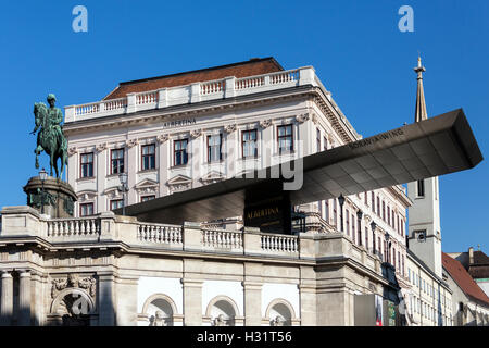 Die Albertina - Museum in die Innere Stadt von Wien in Österreich. Stockfoto