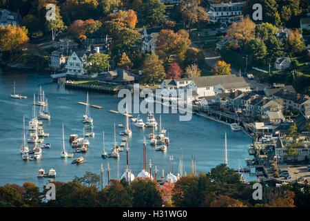 Landschaft des Camden Hills State Park in Camden, Maine im Herbst. Stockfoto