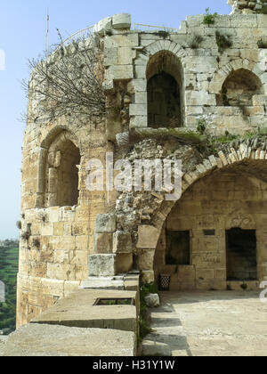 Burg von Krak des Chevaliers, Quala'a Tal-Husn, Syrien 2008 Stockfoto