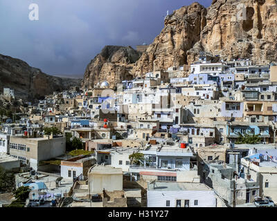 Alte Stadt von Maalula, Syrien 2008 Stockfoto