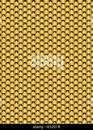 Aus gebürstetem Metall gold, Flocke Textur nahtlose Hintergrund. Vektor-illustration Stock Vektor