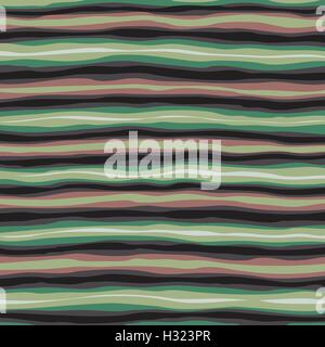 Wave nahtlose gestreiften abstrakten Hintergrund Vintage farbigen Vektor Stock Vektor