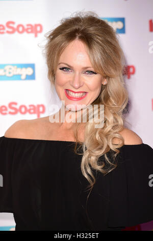 Michelle Hardwick Besuch in Soap Awards 2016 statt im Hippodrome Casino in London. PRESSEVERBAND Foto. Bild Datum: Montag, 3. Oktober 2016. Vgl. PA Geschichte SHOWBIZ Seife. Bildnachweis sollte lauten: Ian West/PA Wire Stockfoto