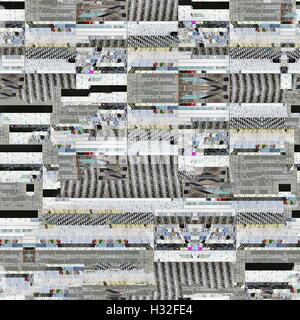 Nahtlose Glitch Hintergrund für 3D Objekte Stockfoto