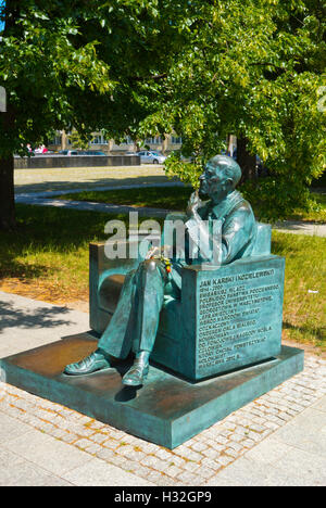 Jan Karski Mahnmal am POL Museum der polnischen Juden, Muranow, Warschau, Polen Stockfoto