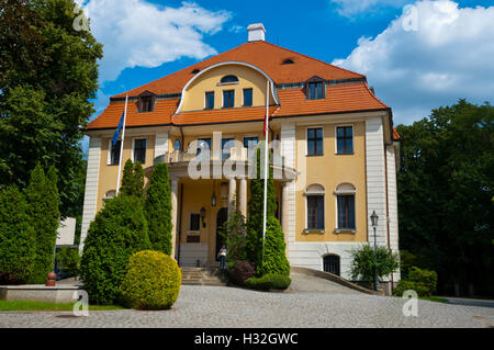 Das Europäische Technologieinstitut in Palac Roberta Schweikerta, Robert Schweinertss Palast, Lodz, Zentralpolen Stockfoto