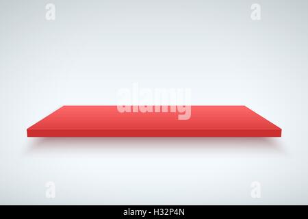 Weißes Licht-Box-Plattform Stock Vektor