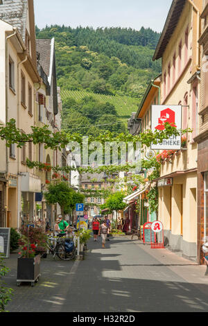 Brückenstrasse, Traben-Trarbach, Rheinland Pfalz, Deutschland Stockfoto