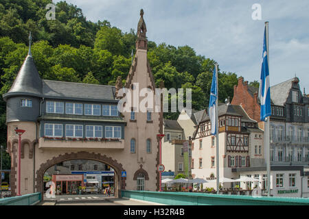 Bruckentor, Brücke, Tor, Traben-Trarbach, Rheinland Pfalz, Deutschland Stockfoto