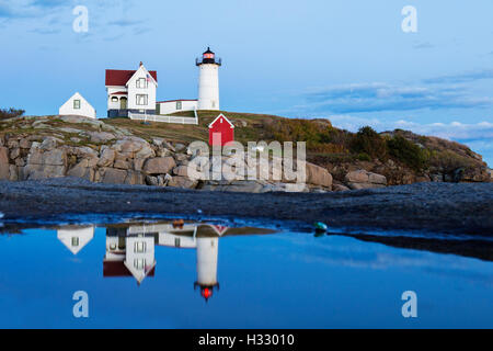 Nubble Light - Cape Neddick Lighthouse - Sohier Park - York Maine Stockfoto