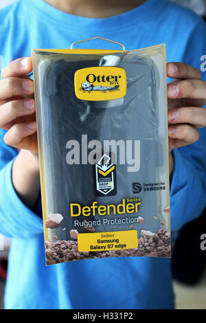 OtterBox Defender robuste Schutzfolie für Samsung Galaxy 7Edge Stockfoto